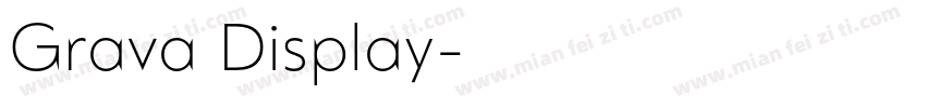 Grava Display字体转换